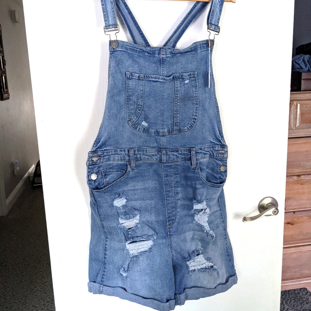 Overall shorts